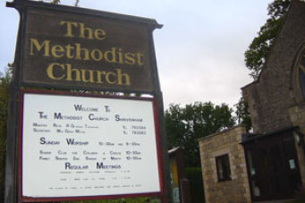 Methodist Church Sign
